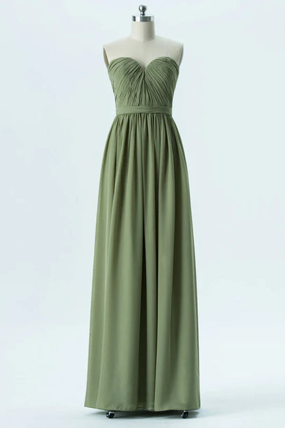 Chiffon Sweetheart Bridesmaid Dress