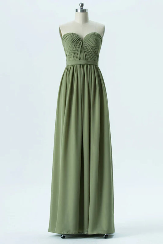 Chiffon Sweetheart Bridesmaid Dress