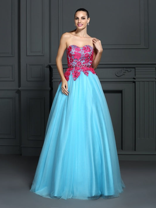 Sexy and elegant lace sleeveless long satin evening dress
