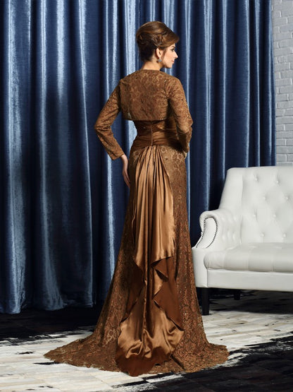 Collarless, Off the Shoulder, Sleeveless Long Silk Satin Bridal Dress