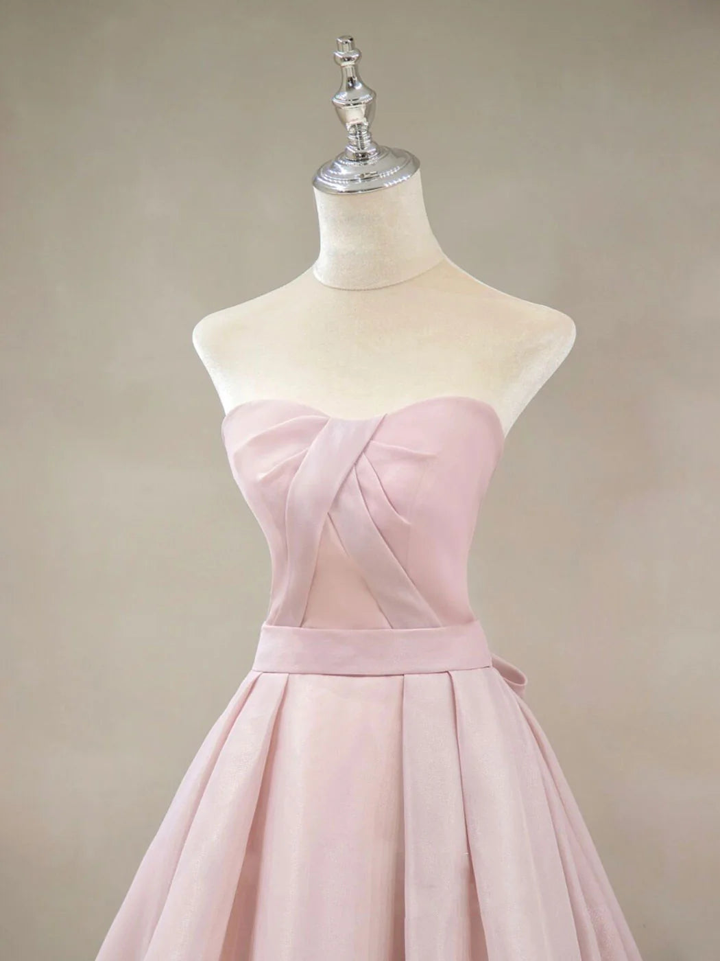 Simple Pink Long Prom Dress Pink Formal Wedding Evening Dress