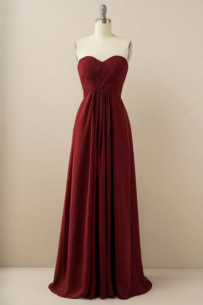 Sweetheart Chiffon Bridesmaid Dress