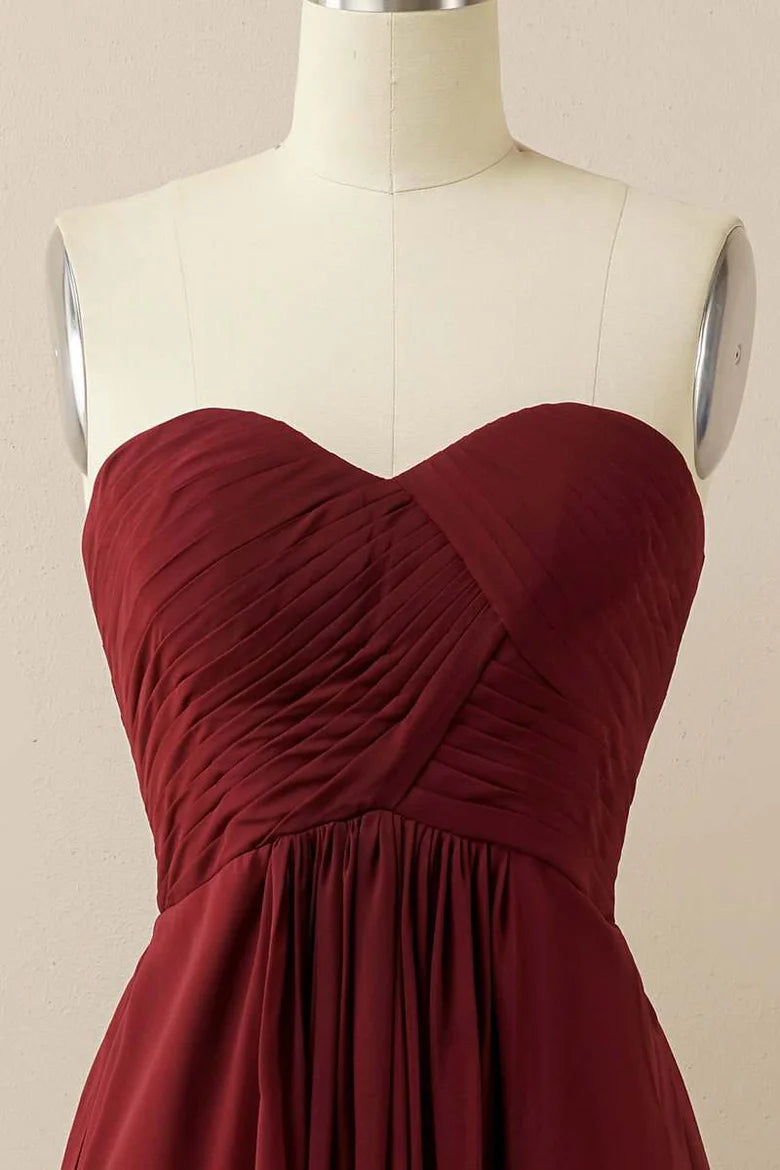 Sweetheart Chiffon Bridesmaid Dress
