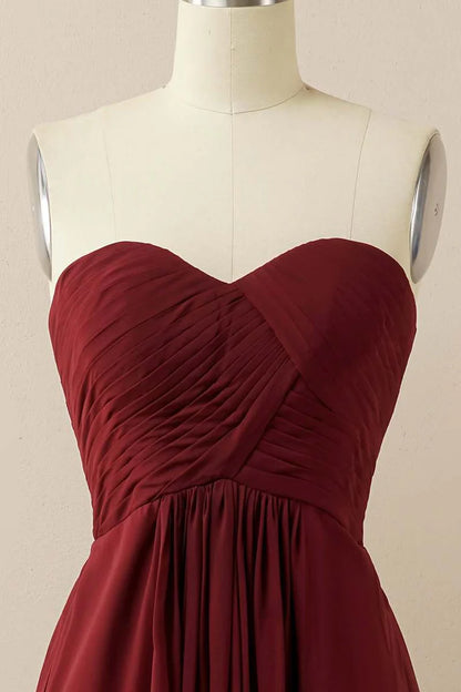 Sweetheart Chiffon Bridesmaid Dress