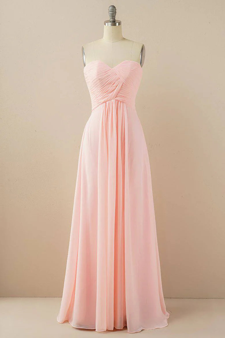 Sweetheart Chiffon Bridesmaid Dress