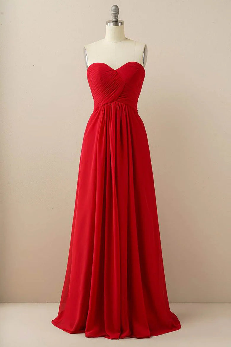 Sweetheart Chiffon Bridesmaid Dress