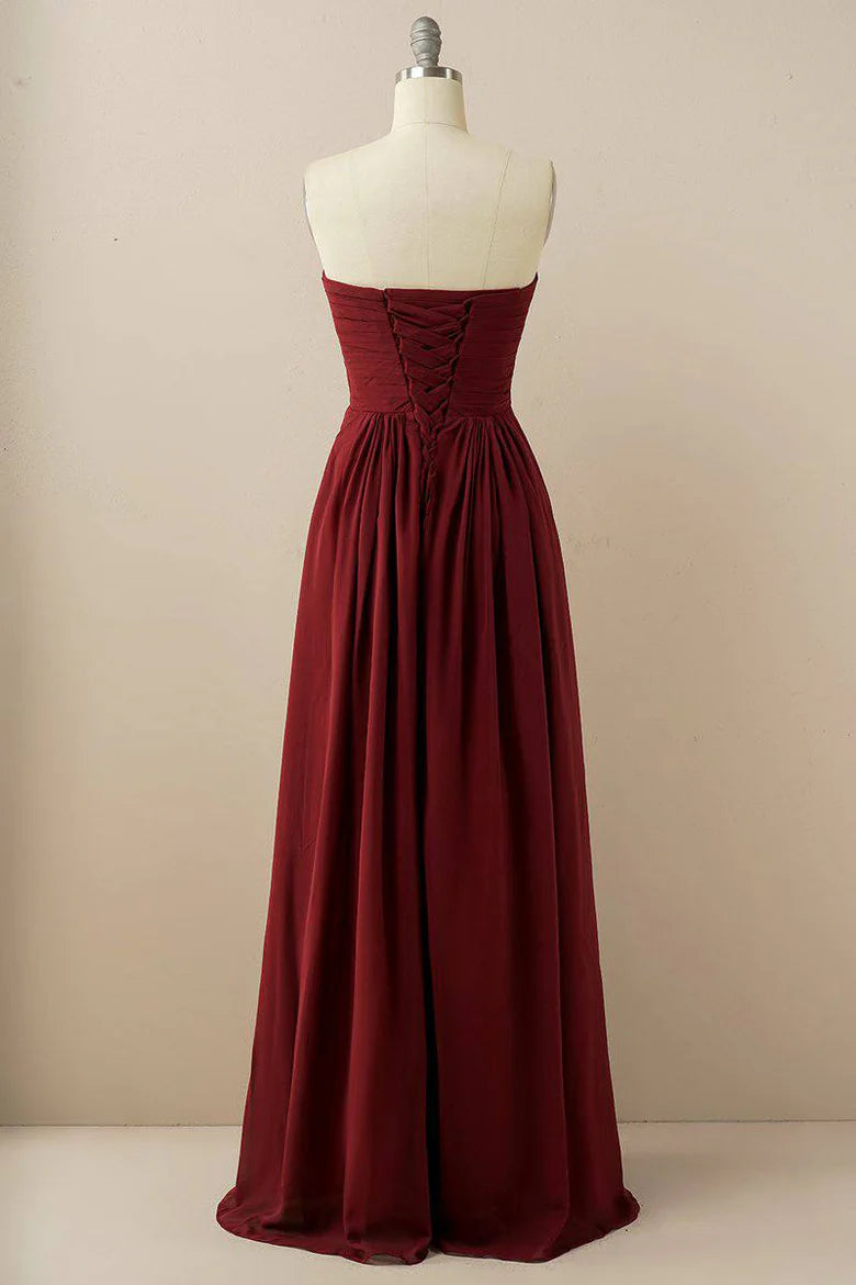 Sweetheart Chiffon Bridesmaid Dress