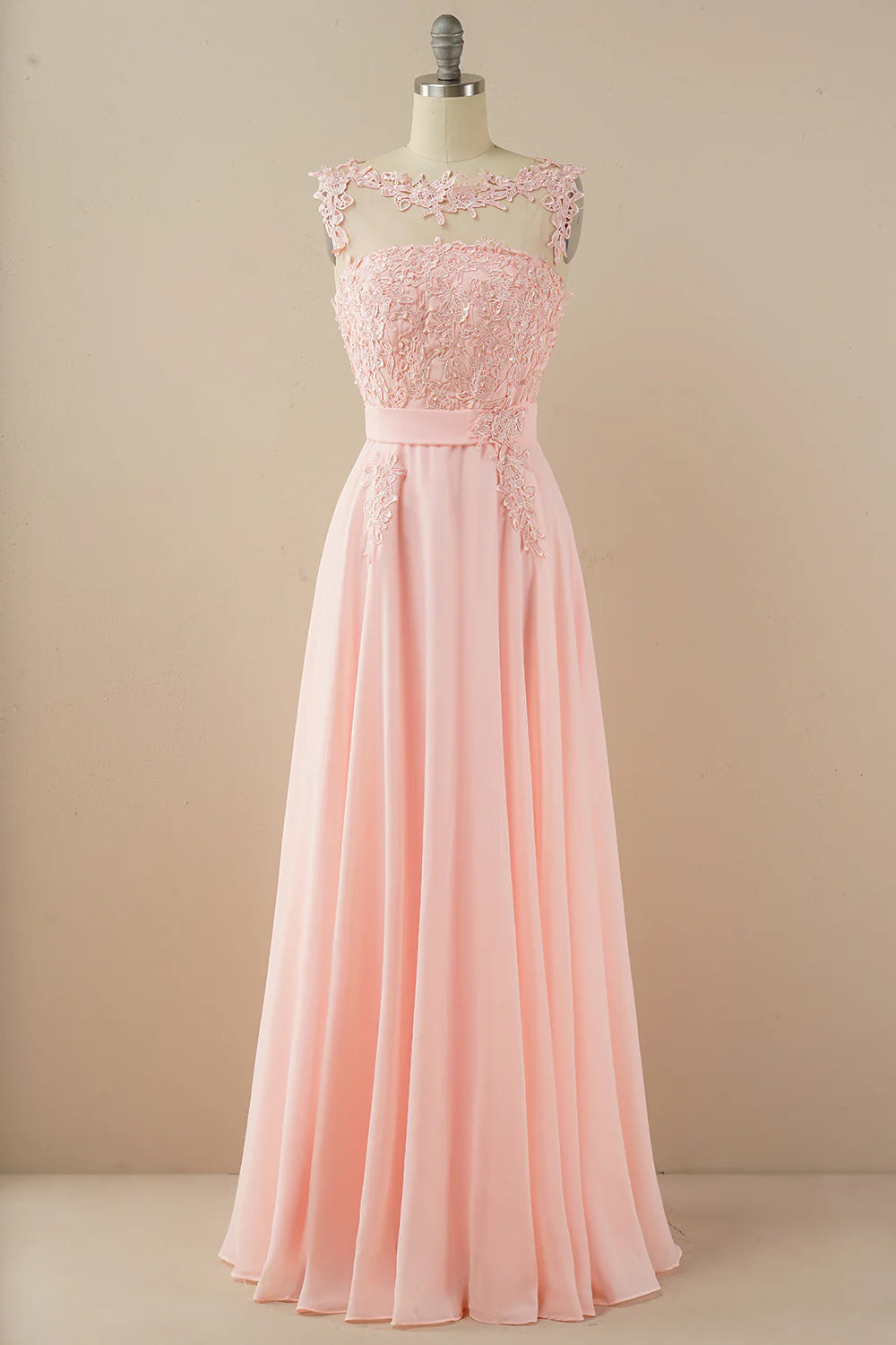 Elegant Chiffon Beaded Betty Ball Evening Dress