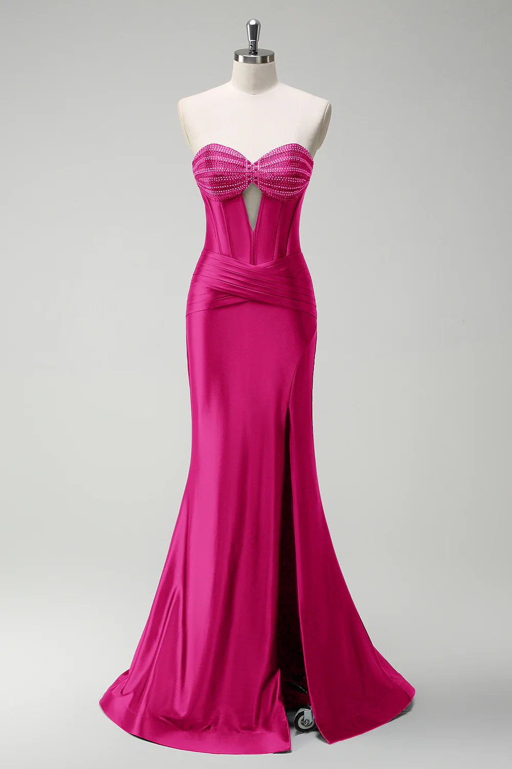 OKBBN mermaid slit tight corset hollow ball dress