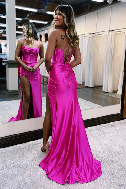 Emerald Sweetheart Lace-Up Ruched Long Formal Prom Dress