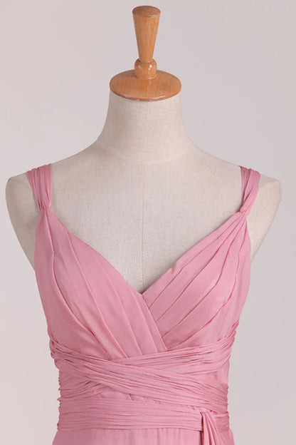 Lace-Up Back Long Bridesmaid Dress