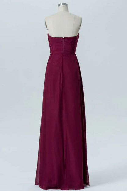 Sweetheart Ruffled Bridesmaid Dress