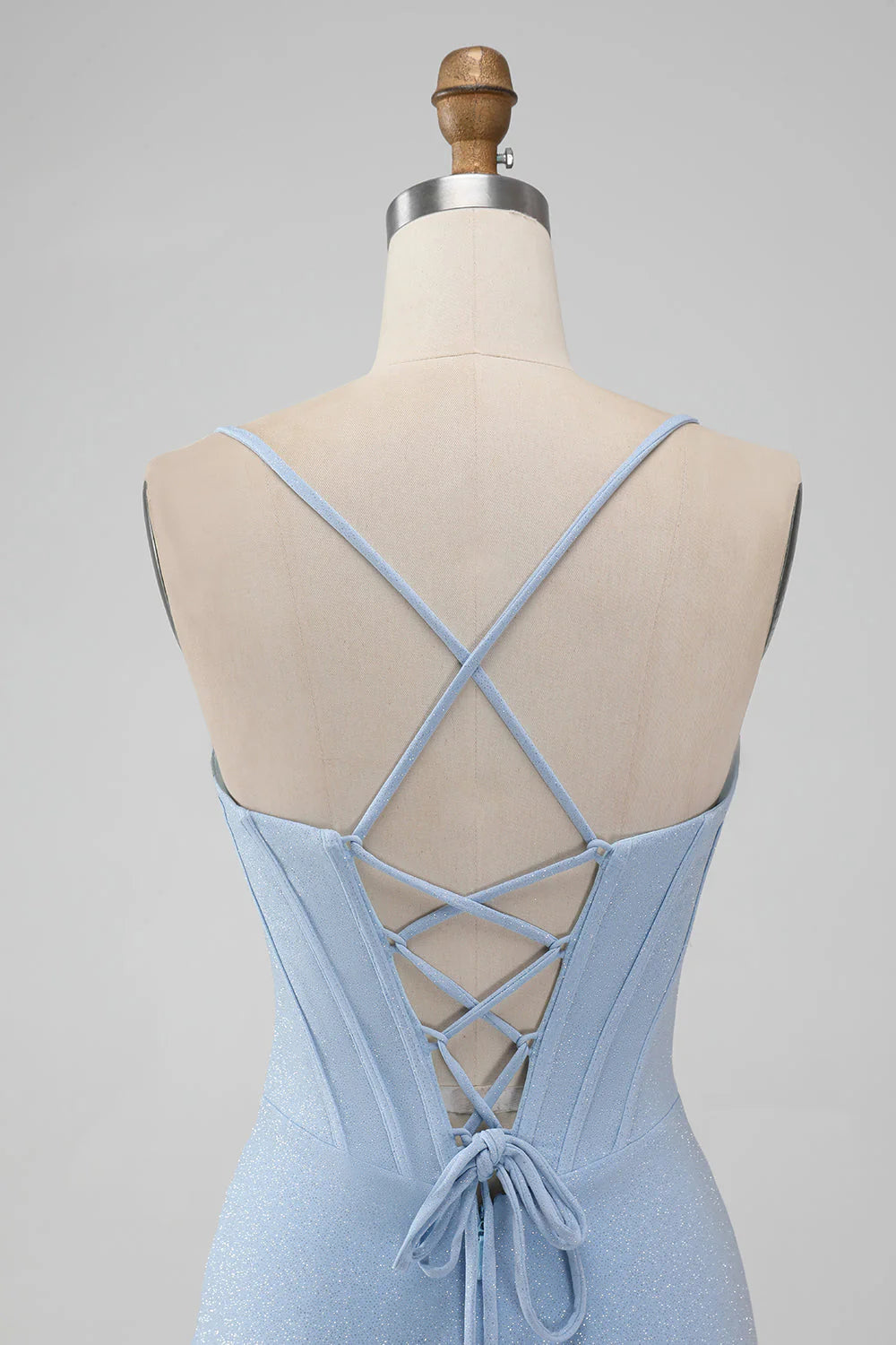 Bodycon Spaghetti Straps Corset Short Homecoming Dress
