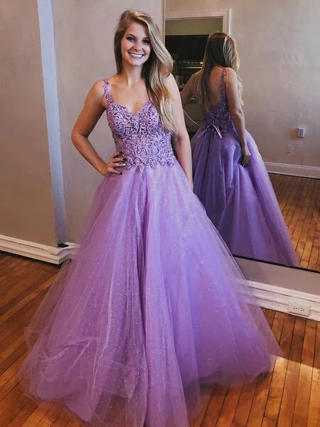 A-line V-neck backless ball and cocktail dress sheer rolled edge skirt