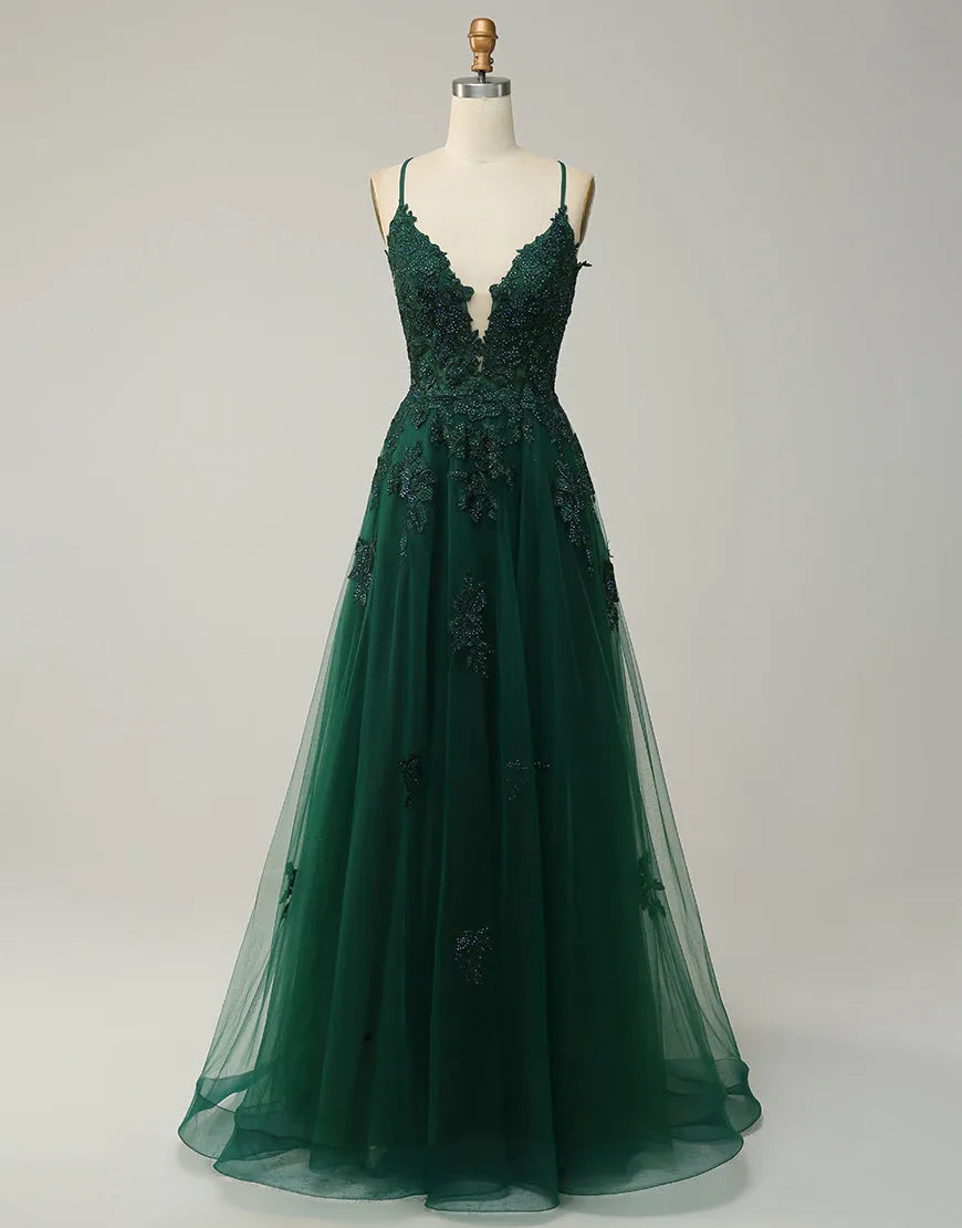 A-line Elegant, Beautiful, Sexy Split Long Ball Dress
