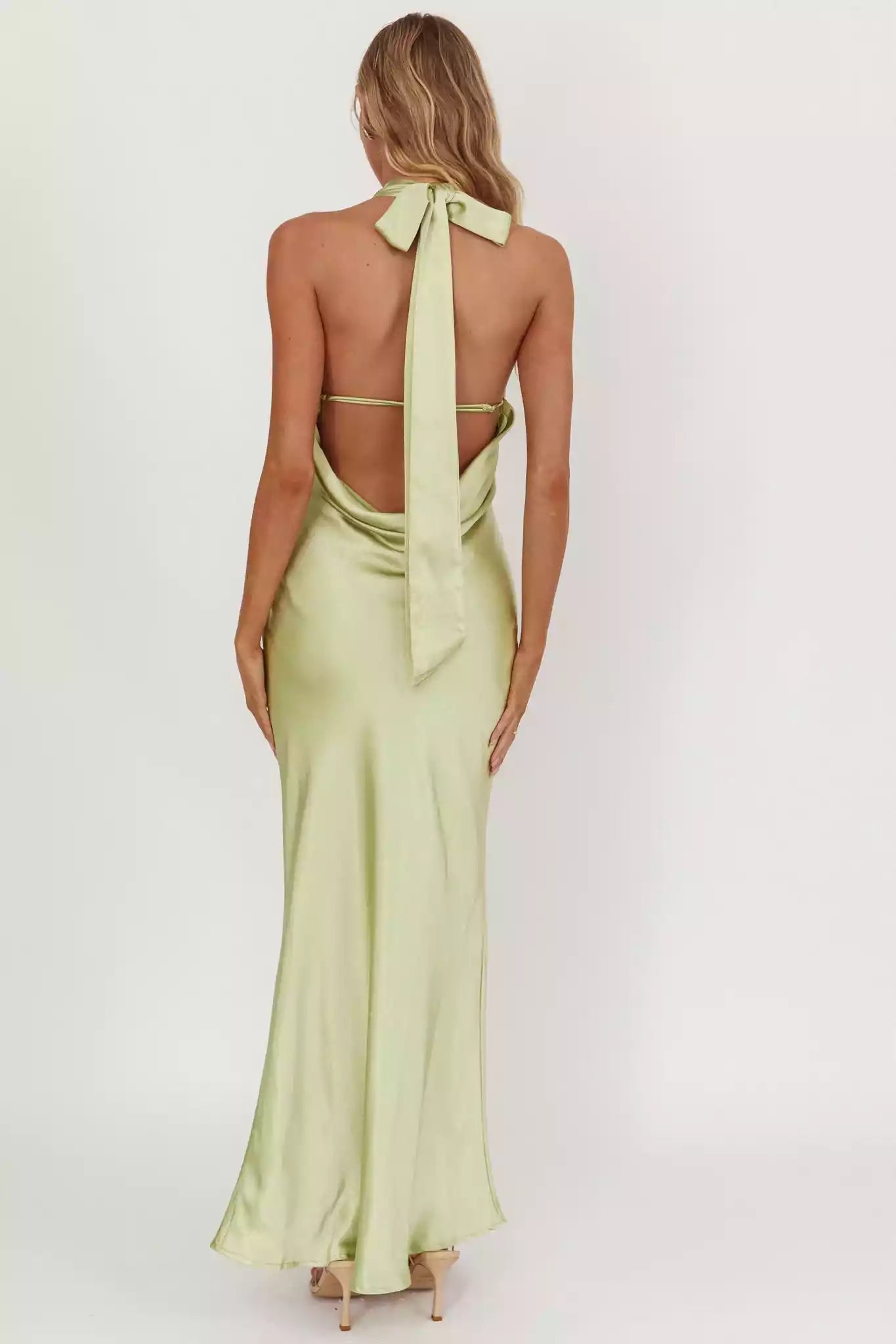 Absolutely stunning cross neck top with adjustable backless shoulder straps and side zippers Bridesmaid Dresses