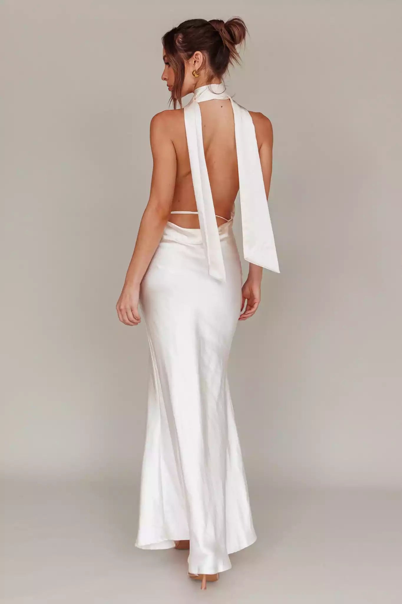 Absolutely stunning ultra long deep V-neck backless low straps with adjustable side zippers Prom Dresses