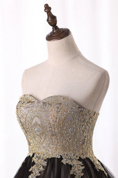 Two tone beautiful and elegant sweet dress with sheer beads and stickers