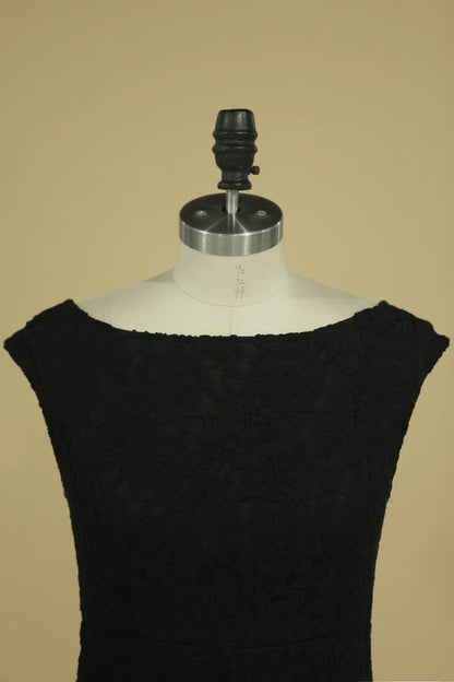 Black Beautiful A-line Dress Lace Short Mini
