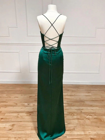 Mermaid Sweetheart Neck Green Long Evening Dress Green Formal Evening Dress