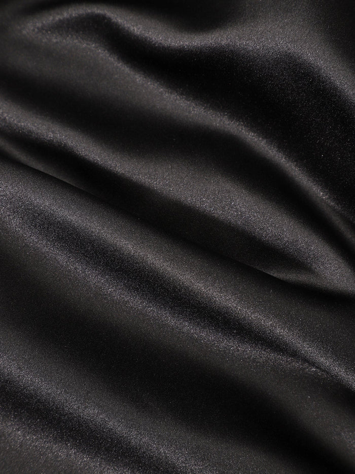 Unique square neck sexy backless A-line satin back to school dress