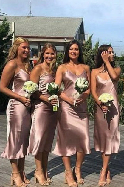 Leisure and Elegant Teal Italian Noodle Strap Bridesmaid Dress