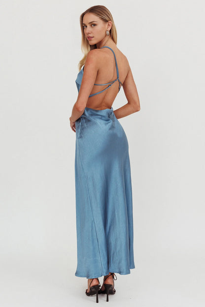 Charming one shoulder unlined adjustable shoulder strap with side zipper bridesmaid dress