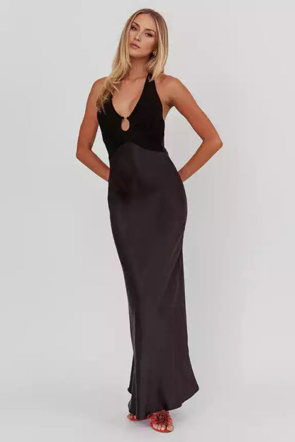 Charming unlined mesh corset with adjustable backless shoulder straps and zippered sides Bridesmaid Dresses