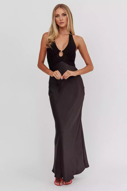 Charming unlined mesh corset with adjustable backless shoulder straps and zippered sides Bridesmaid Dresses