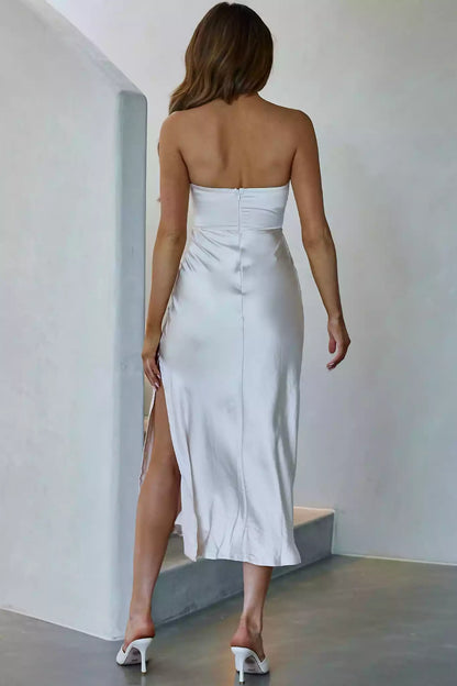 Chic mid length lined tight corset with padded chest and back zipper Prom Dresses