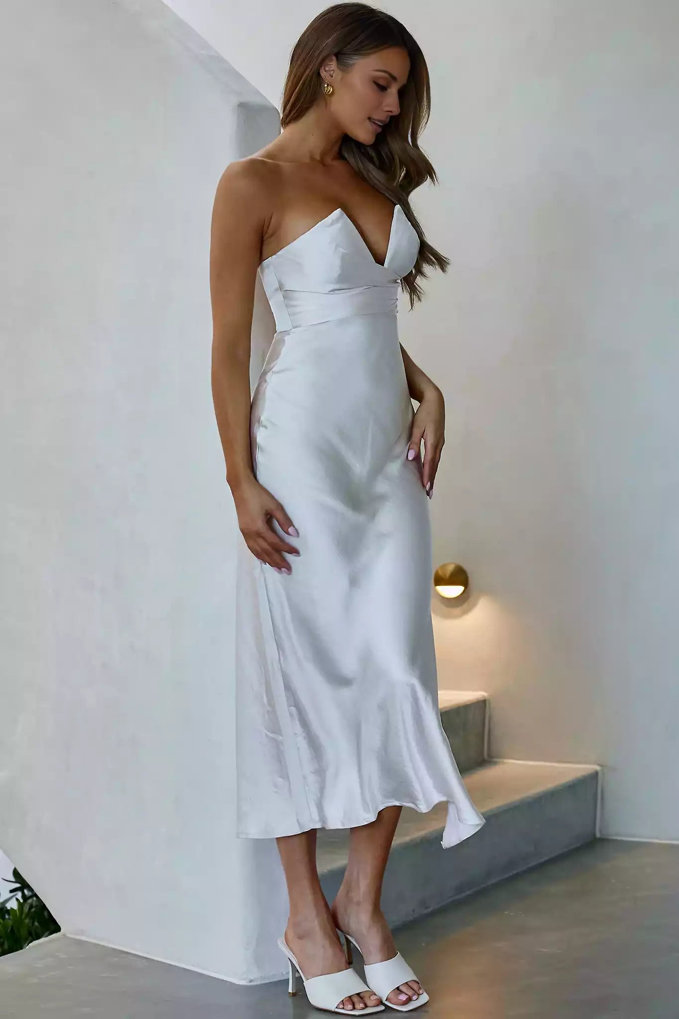 Chic mid length lined tight corset with padded chest and back zipper Prom Dresses