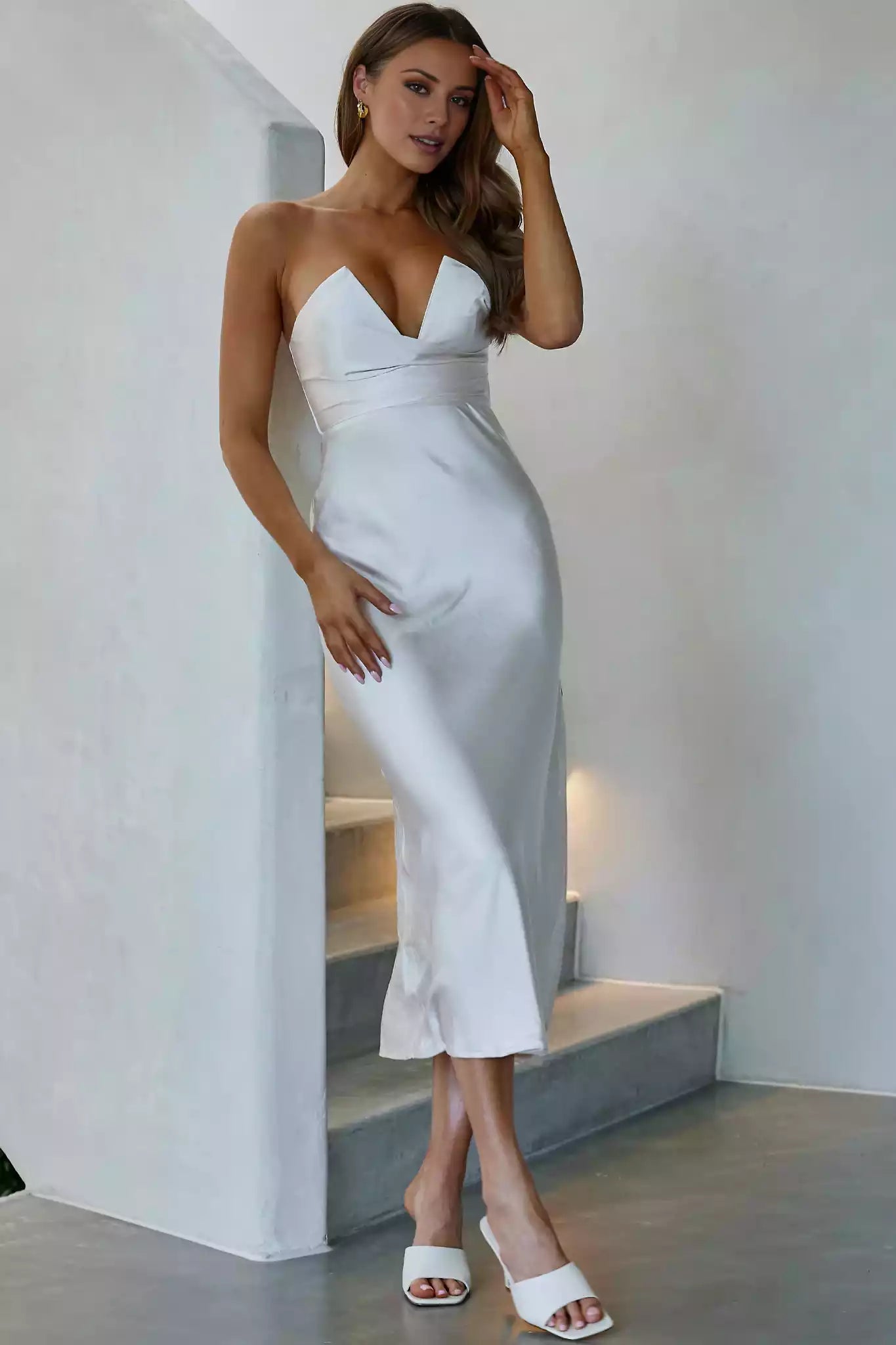 Chic mid length lined tight corset with padded chest and back zipper Prom Dresses