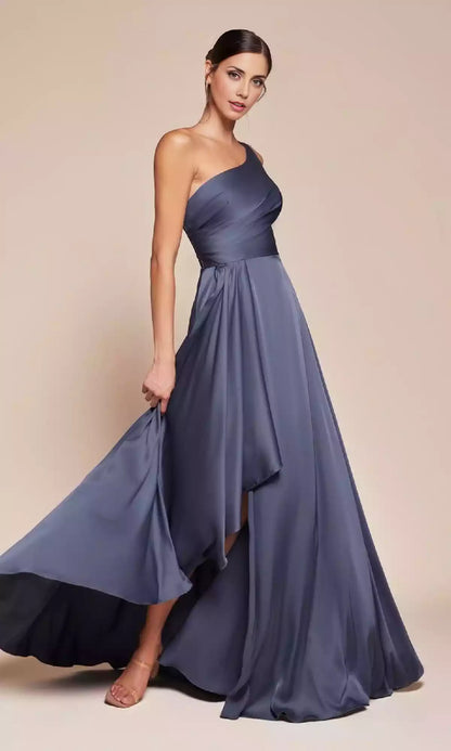 Classic one shoulder long, elegant and exquisite A-line skirt, you step into the world of romance and fashion Prom Dresses