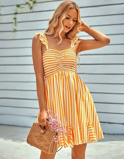 Cute elegant sexy A-line off the shoulder mini dance party cocktail dress