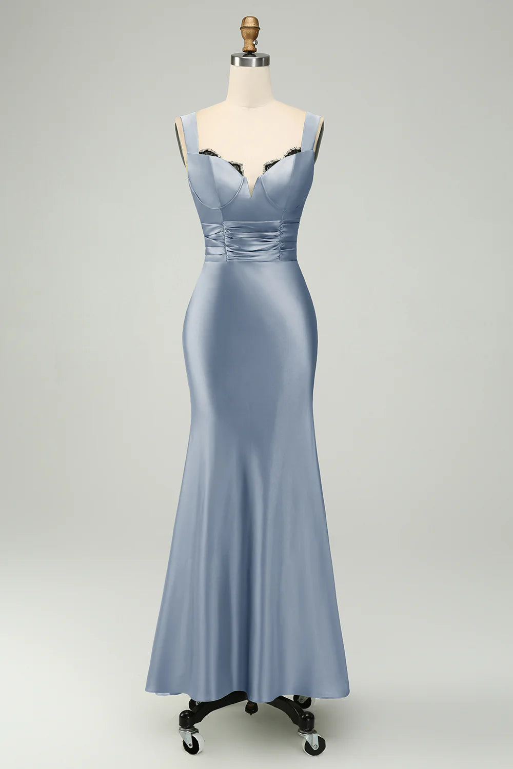 Mermaid Asymmetrical Satin Bridesmaid Dress