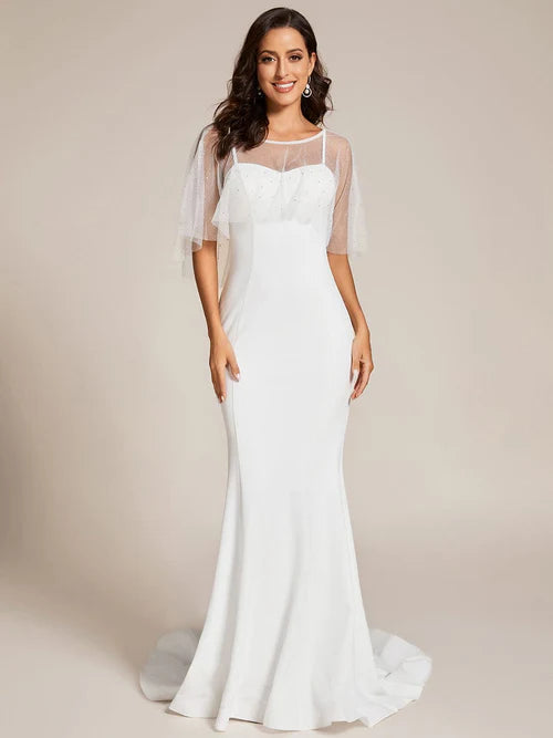 Customized heart-shaped neckline slim fit floor mop formal wedding dress