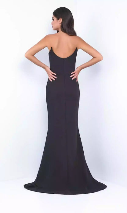 Eternal and elegant mermaid long strapless round neck backless slim cut Prom Dresses