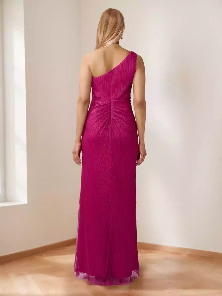 Exquisite slim fit/straight shoulder pleated Mother of the Bride Dresses
