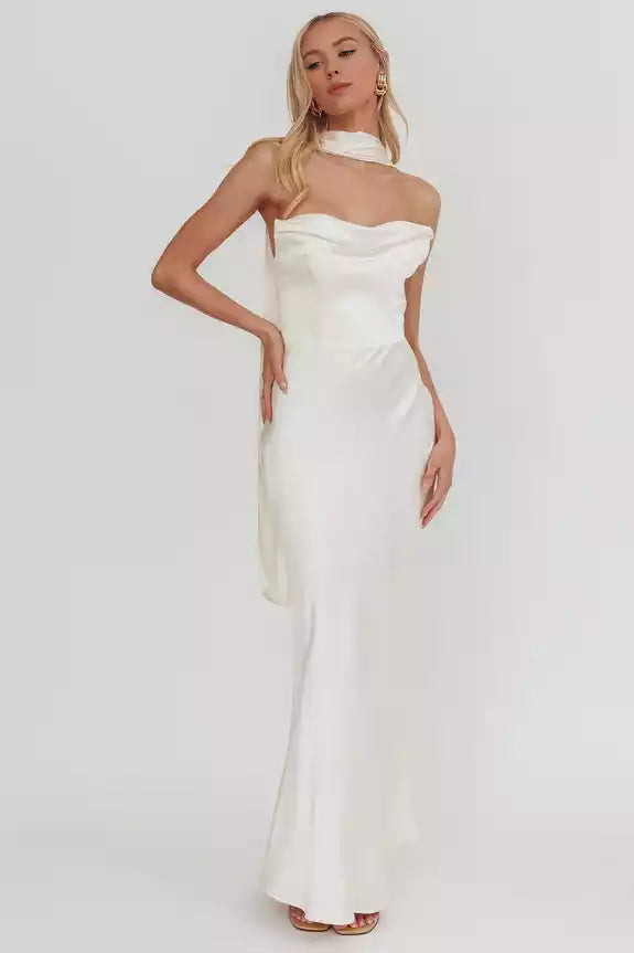 Exquisite strapless corset with lining, back strap, side zipper Prom Dresses