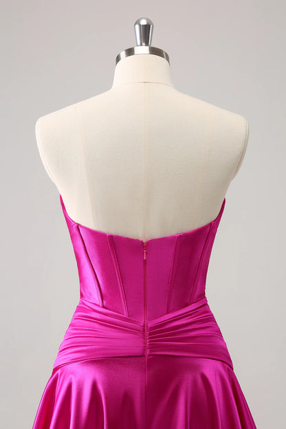 A Line Sweetheart Criss Cross Corset Homecoming Dress