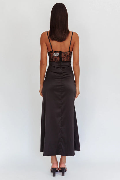 Gorgeous adjustable shoulder straps with twisted details, lace tight corset, bridesmaid dress