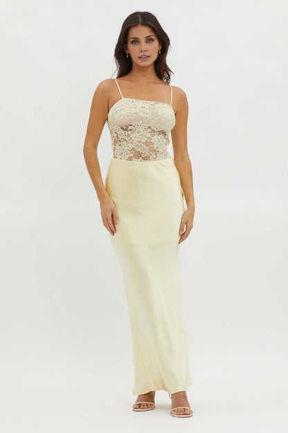 Gorgeous camisole, lace corset, side zipper bridesmaid dress