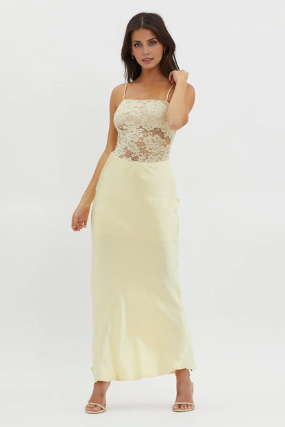 Gorgeous camisole, lace corset, side zipper bridesmaid dress