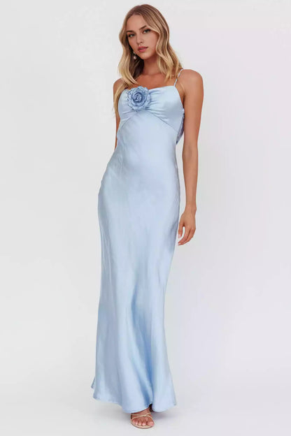 Gorgeous rose dew back satin side zipper creates an impressive look Bridesmaid Dresses