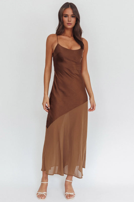 Gorgeous unlined thin shoulder strap chiffon hem exudes elegant temperament bridesmaid dress