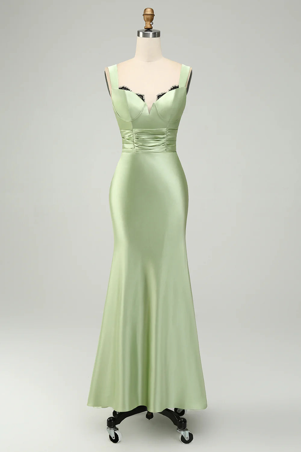 Mermaid Asymmetrical Satin Bridesmaid Dress
