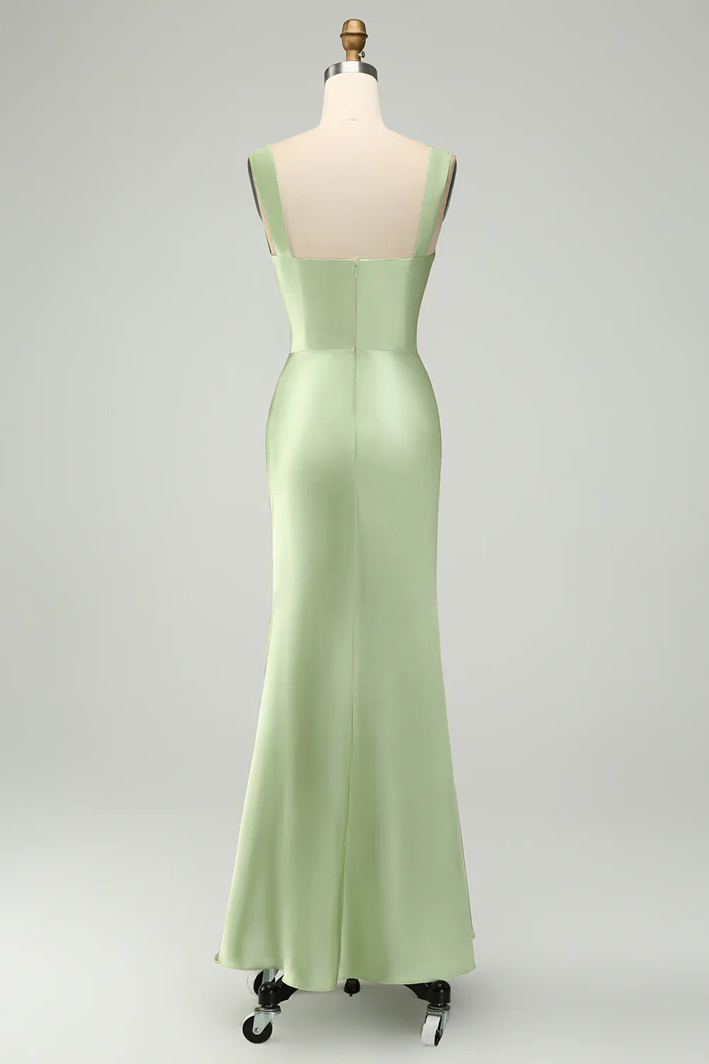 Mermaid Asymmetrical Satin Bridesmaid Dress