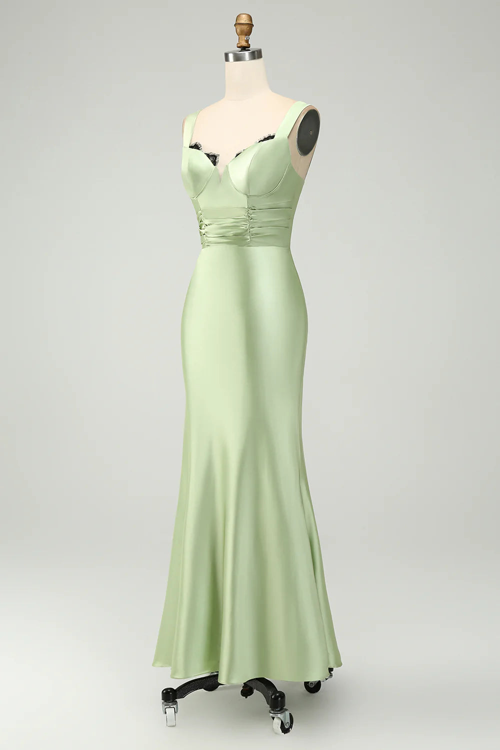 Mermaid Asymmetrical Satin Bridesmaid Dress