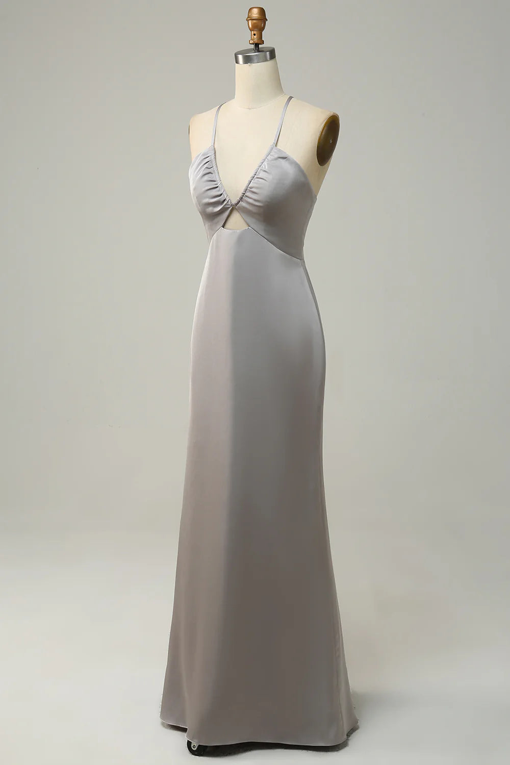 One Shoulder Chiffon Bridesmaid Dress with Ruffles
