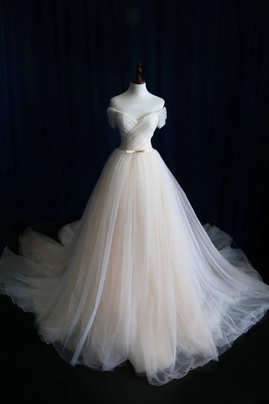 Hot selling ball party dress with A-line off shoulder strap and strap